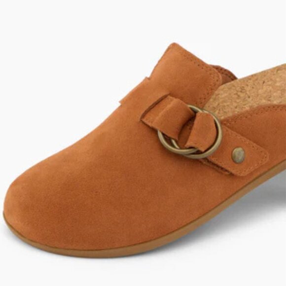 REEF TAN/RUST MULES, CORK INSOLE, 7 - Picture 7 of 13